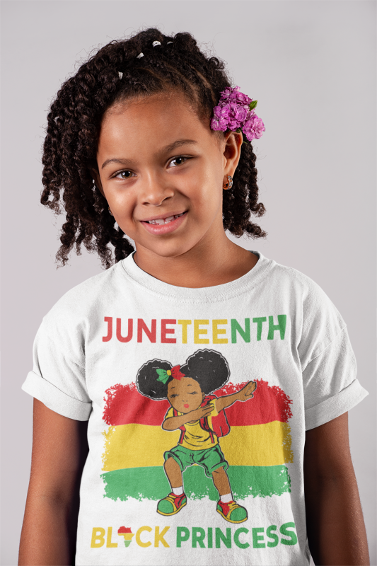 Juneteenth Black Princess Dabbing Shirt